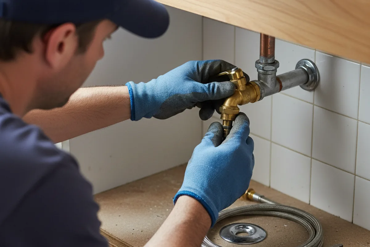 Shutoff valve and fitting work during Faucet and Fixture Repair in Imlay City